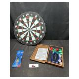 Dart board and darts