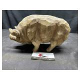 Resin heavy pig decor