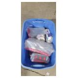 Tote with food containers & easy egg dishes