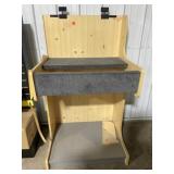 Boat motor display rack