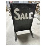 Heavy duty free standing SALE sign