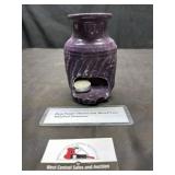 Deep purple thrown and altered Vase mid fired