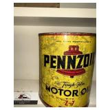 Metal Pennzoil Oil Can