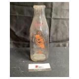 Jones DM IA Glass Milk Bottle