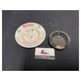 Coors and Olympia Beer Ashtrays