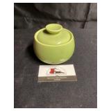 Ryhthm green glass jar