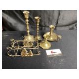 Brass candlesticks