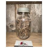 Mason Jar full of Square Nails