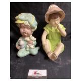 Vintage plaster/ chalk decor