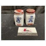 Milk Glass Salt and Pepper Shakers