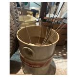 Metal Shop Vac Canister with Misc Hardware