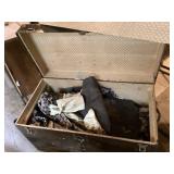 Trunk of vintage clothing