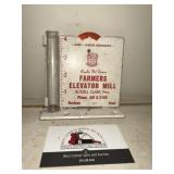 Metal Russell Clark Rain Gauge