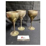 Brass goblets