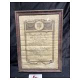 Framed Repubique Francaise 1932