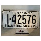 The Beef State NE license Plate