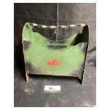 Vintage metal magazine rack