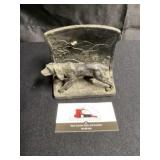 Cast Iron dog book End