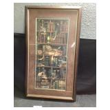 Signed cat print by Charles Wysocki 23 1/2 x 40