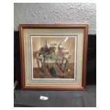 Signed print by Braldt Bralds 32 x 32 1/2 tall
