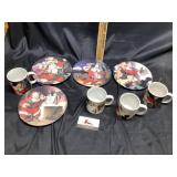Coca-Cola Christmas plates
