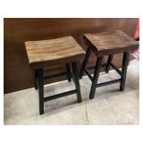 Barstools approximately 24 1/2 inches seat to