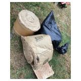 Three rolls of insulation