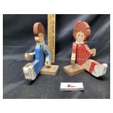 Swinging boy and girl