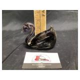 Blown glass swan