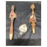 Old Milwaukee, Coors and Schmidt beer tappers
