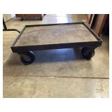 Cart on wheels approximately 22 x 28 1/2