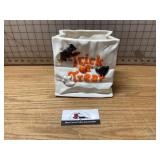 Ceramic trick-or-treat bag