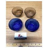 Pyrex and anchor pudding bowls