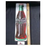 Metal Coca-Cola sign