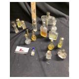 18 perfume bottles