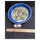 Bicentennial path blue ribbon serving tray