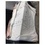 Quilt approximately 70 by 90 hand sewn