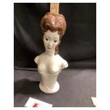 Antique porcelain bust figurine