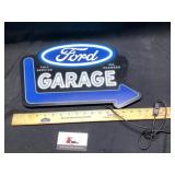 Lighted Ford garage sign needs plug adapter