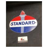 Metal standard sign approximately 12" x 11
