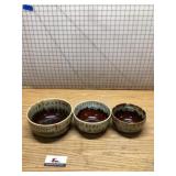 Ironstone by Cannonsburg pottery bowls