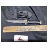 Black label, knife with sheath
