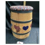 Wooden seat barrel