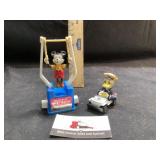 Mickey Mouse, tricky trapeze, and Donald Duck