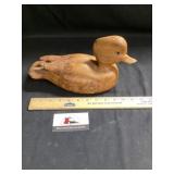 Wooden duck decoy