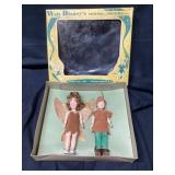 Walt Disney, Peter Pan, and Tinker Bell dolls