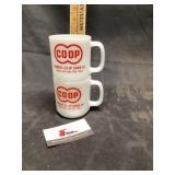 Coop coffee cups, Lake City, Iowa