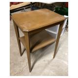 Mid-century, modern wood side table a