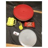 Large Tupperware bowl with twisted poly rope