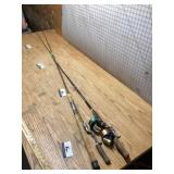 Fishing poles, one of them is approximately 8 1